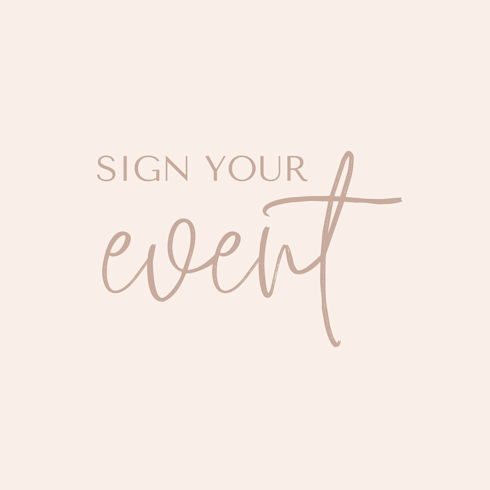 Sign Your Event Logo Mirror Photo Booth logo